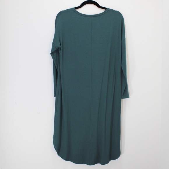 EILEEN FISHER Oversized Green Blue Casual Dress Tunic Lagenlook XXS - Picture 7 of 8